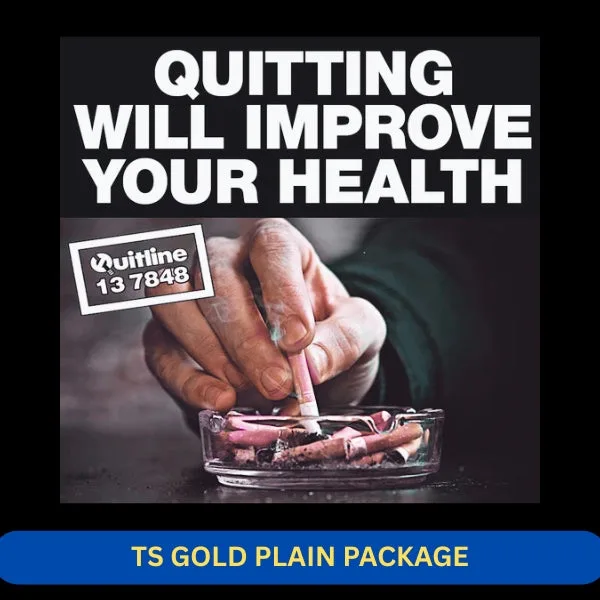 TS Gold Plain Package – 10 Packs (20s)