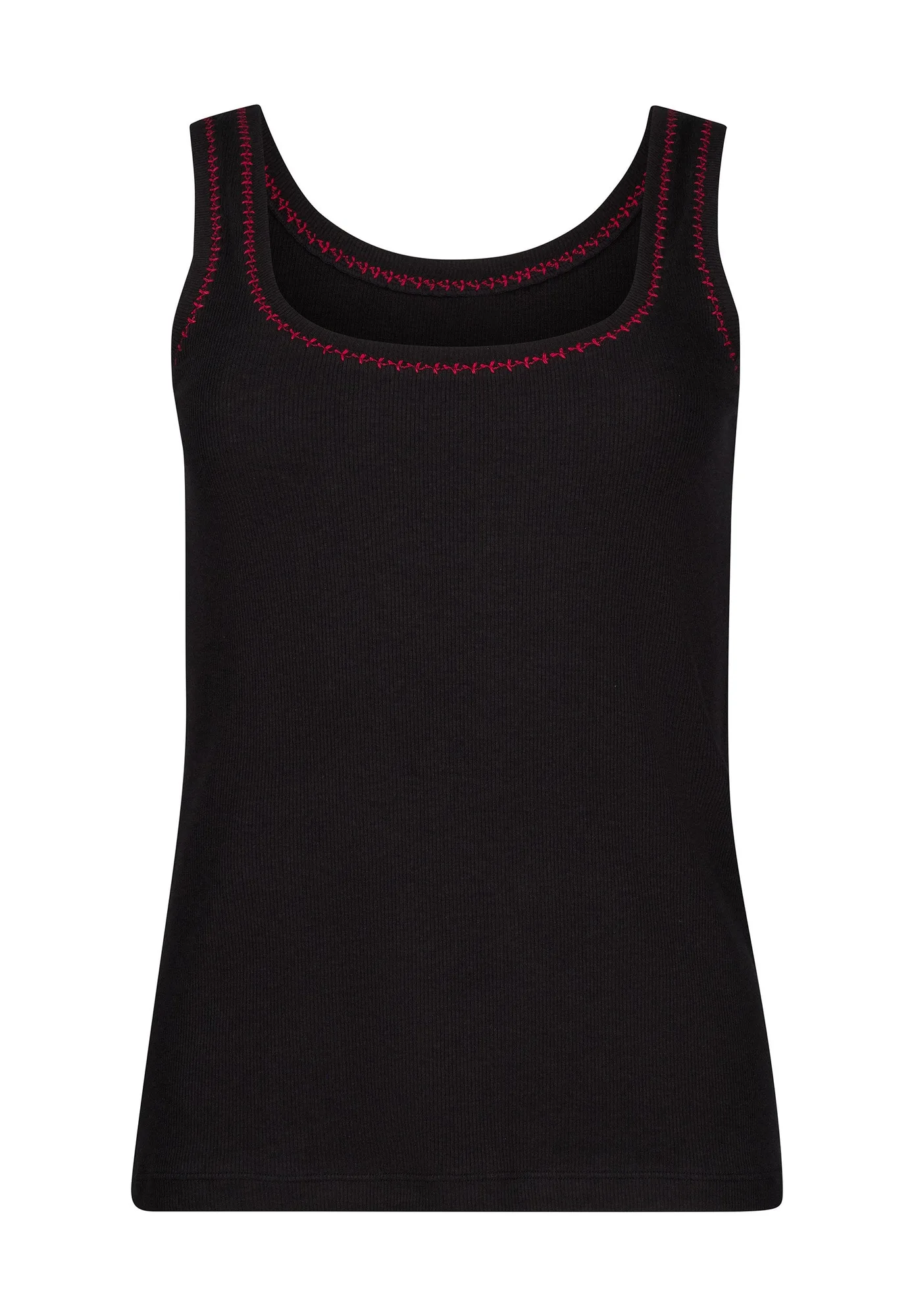 Rib Tops Tank top | blackred 087526-08A394