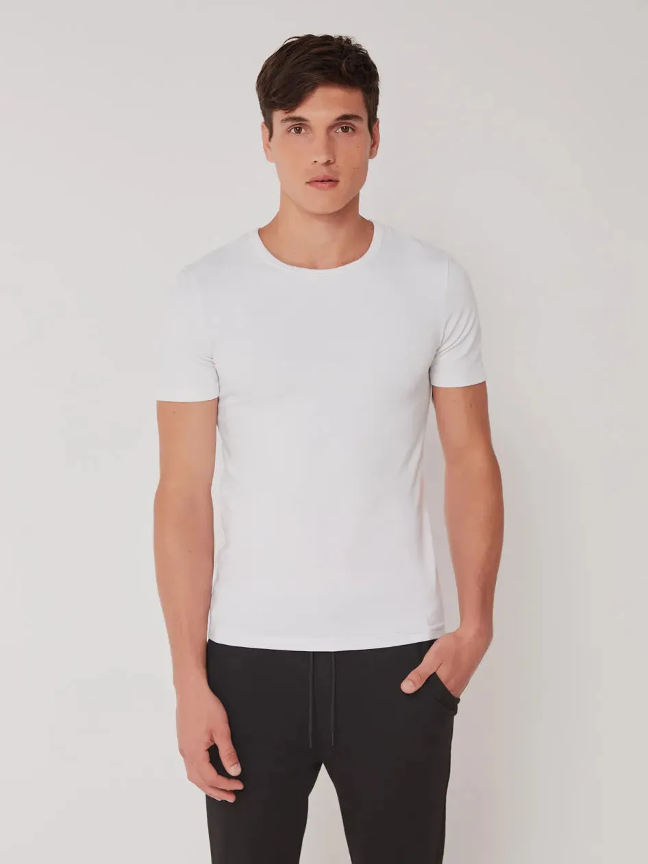 Camiseta termal de hombre de manga corta en tejido de modal