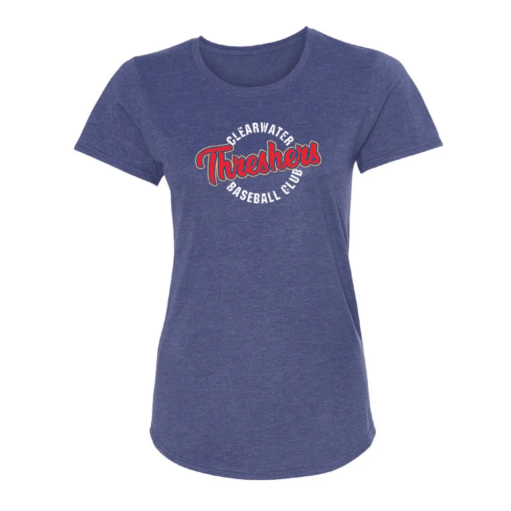 Clearwater Threshers OT Sports Dames Threshers Baseball Club Circle T-shirt