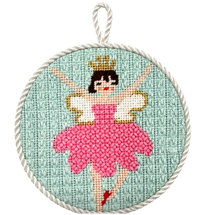 Nutcracker Ballerina Needlepoint Ornament Kit