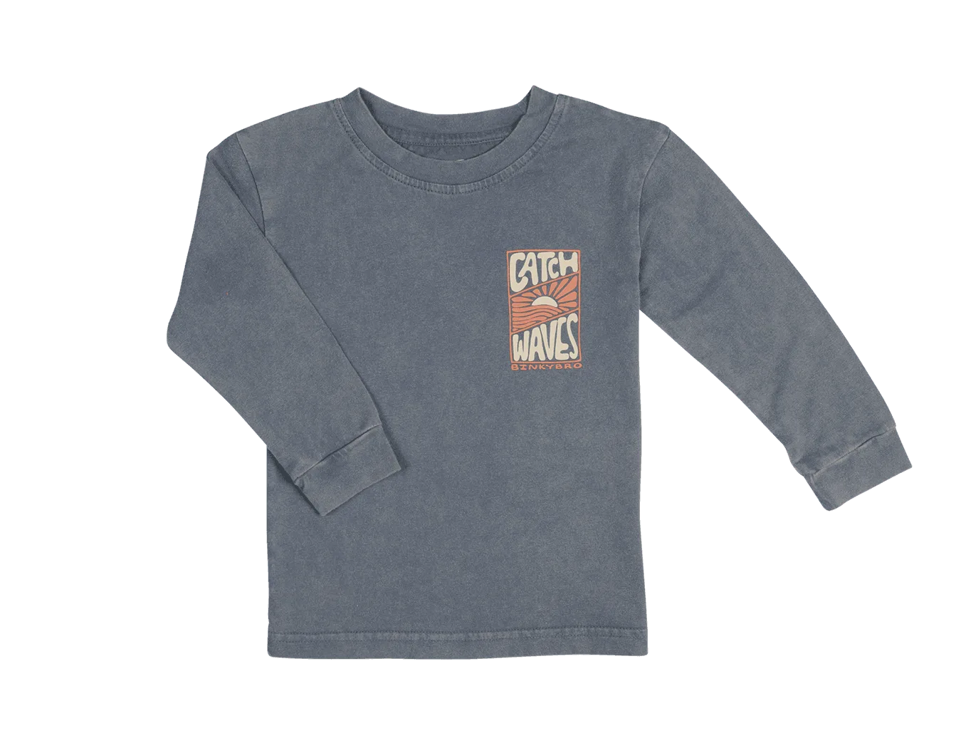 Catch Waves Navy Long Sleeve