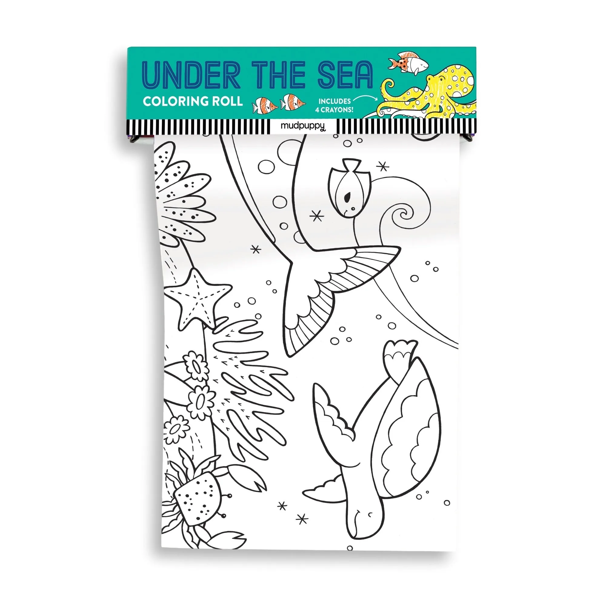 Mini rollo para colorear bajo el mar: diversión creativa para niños