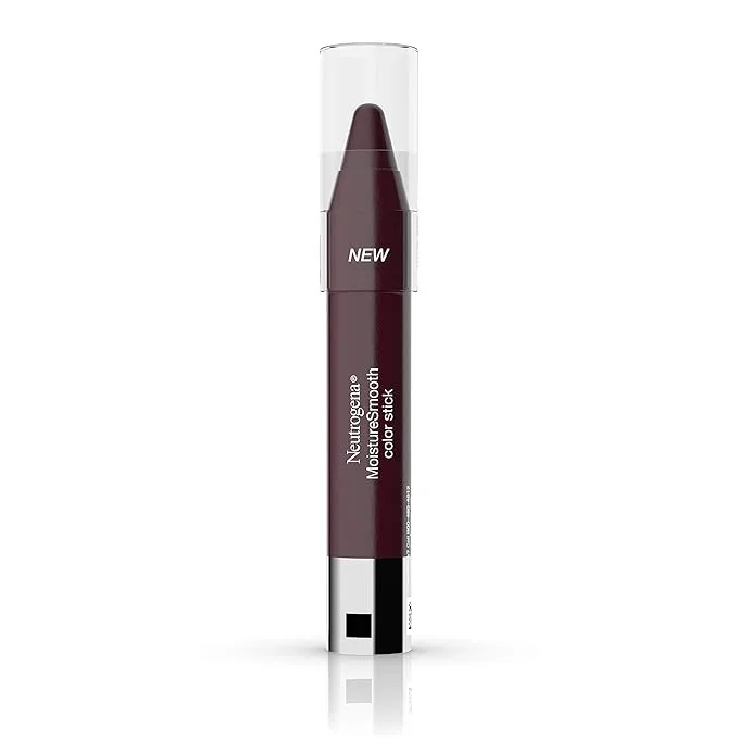 Neutrogena Moisturesmooth Color Lip Stick, 180 Deep Plum, .011 Oz. (Pack of 1)