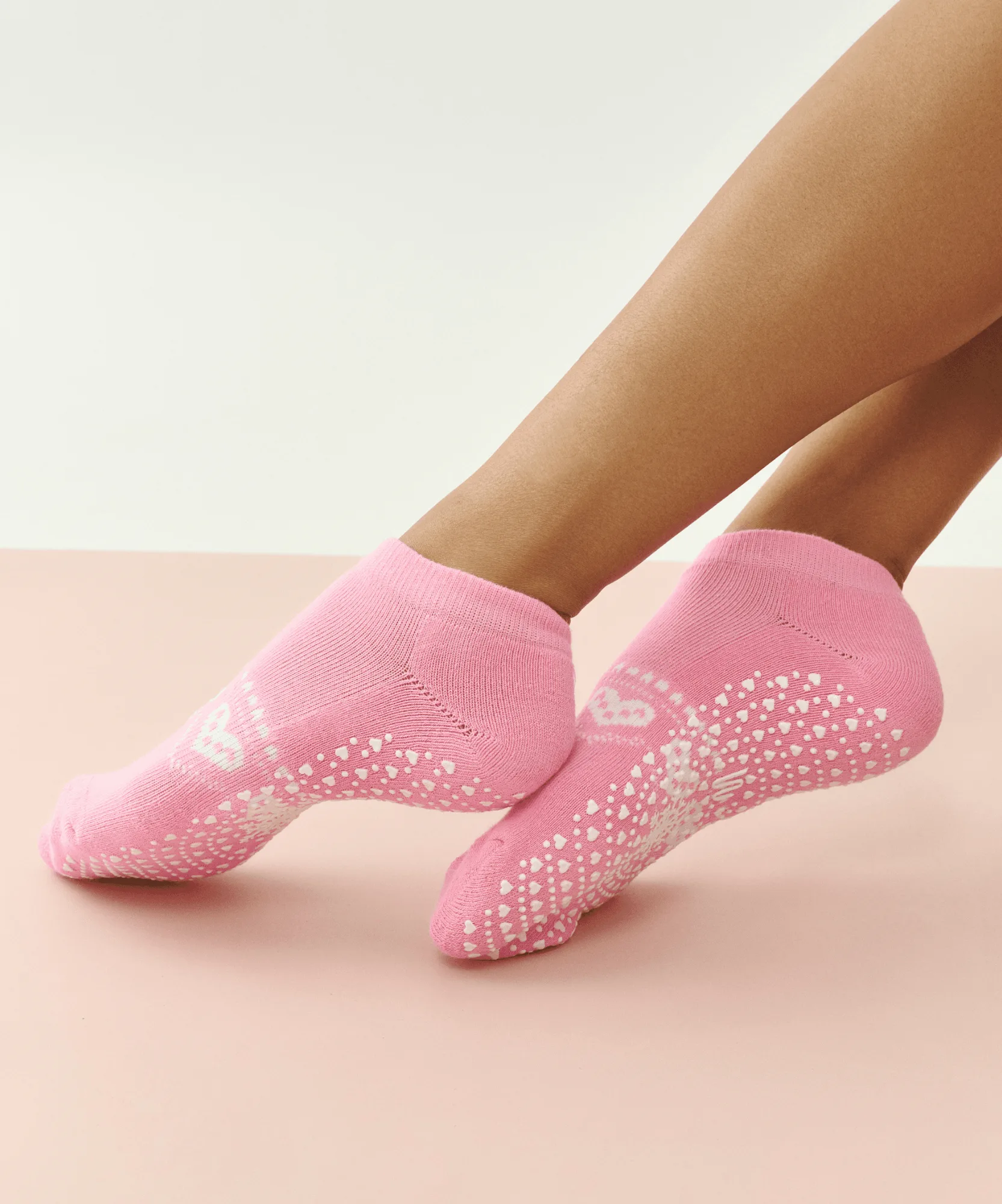 Lage vs. hoge grip sokken voor Pilates