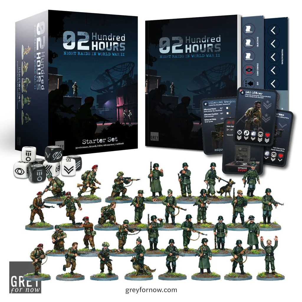 Contenido del set básico 02 Hundred Hours desempaquetado