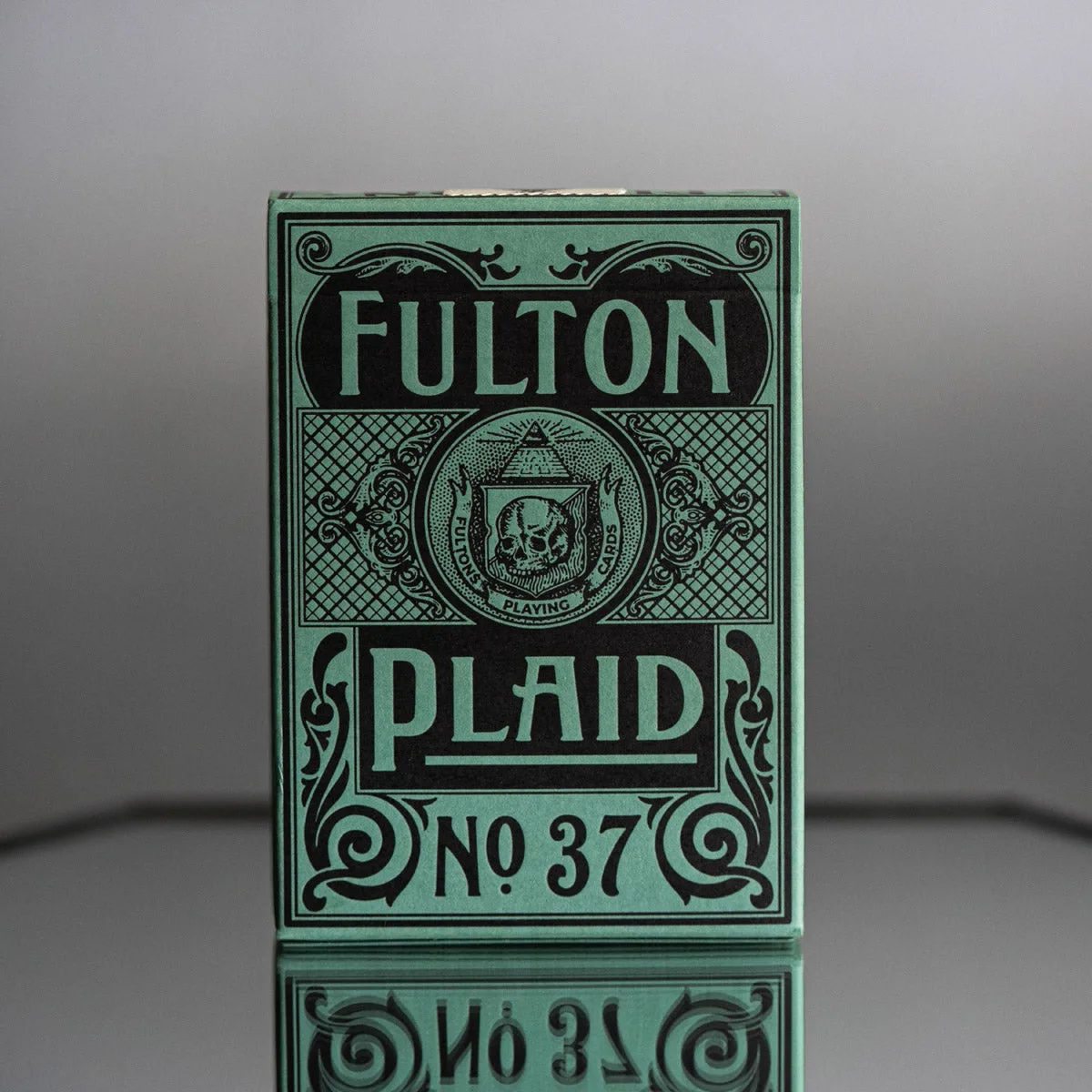 FULTON PLAID PLAYING CARDS LUCKY GREEN TUCK EDITION