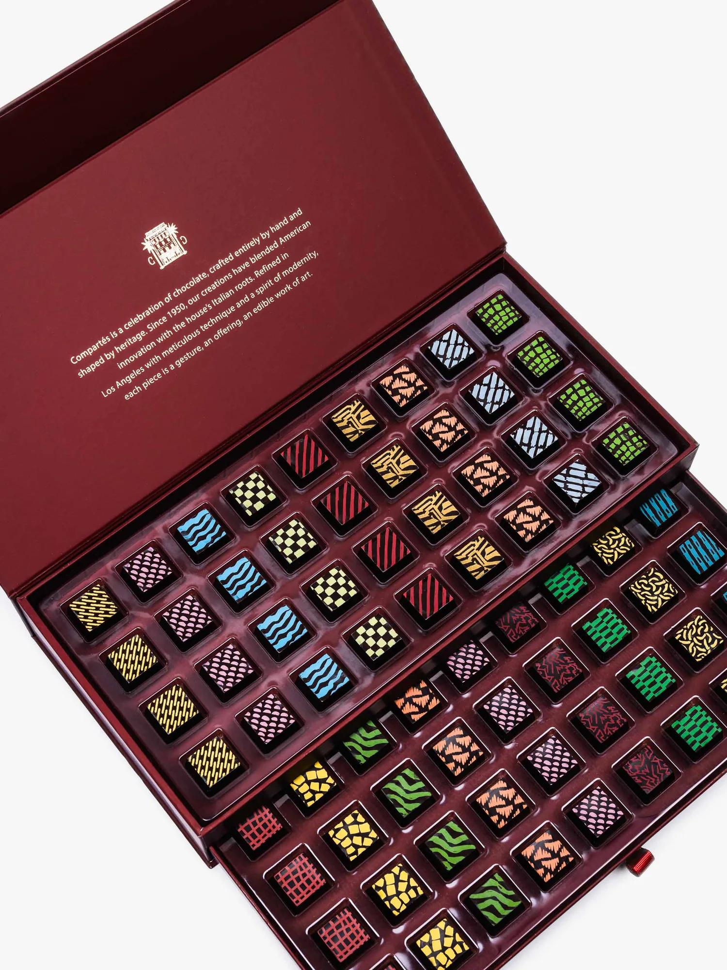 Burgundy 72 Piece Luxury Chocolate Drawer Gift Box