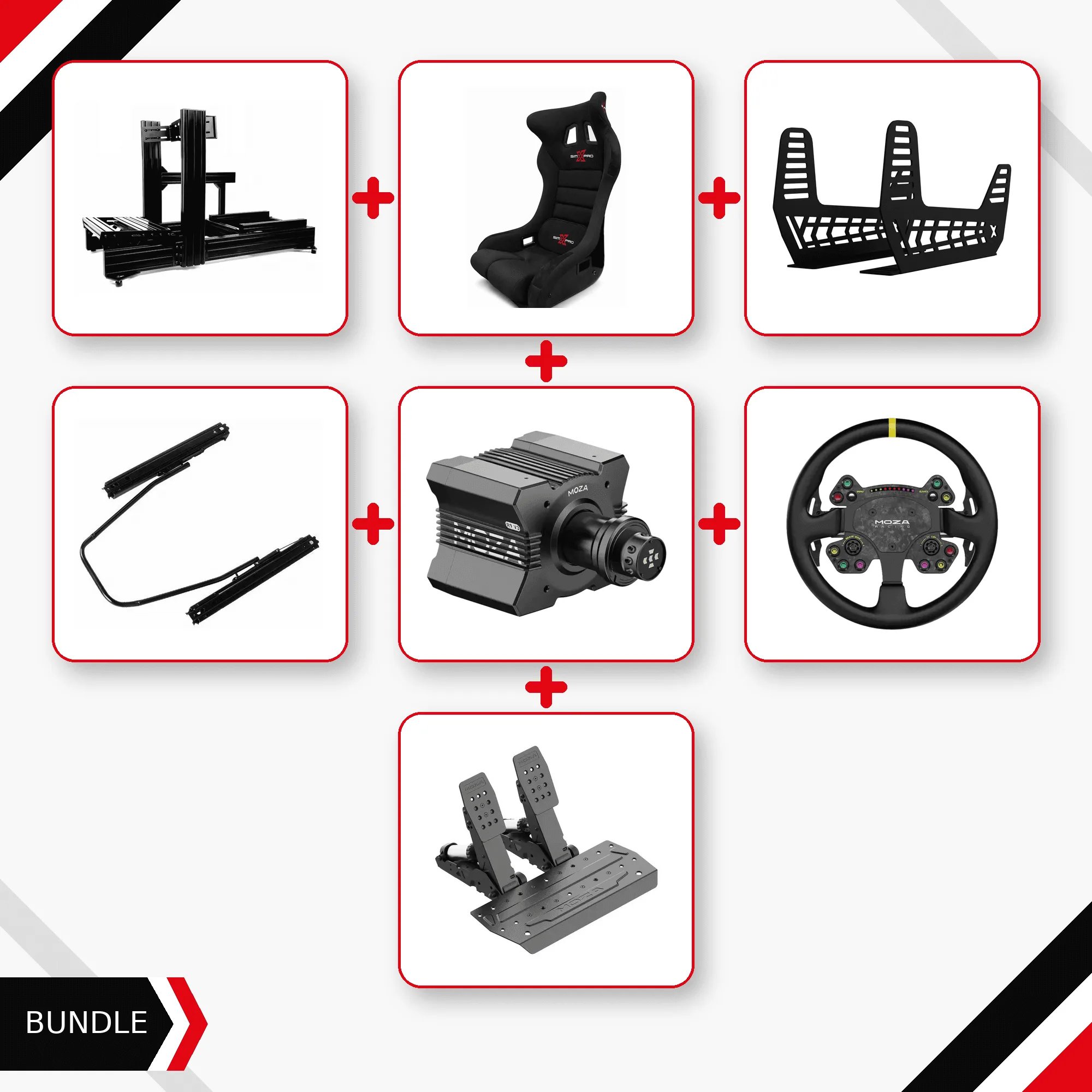 Guia de montagem XT120 + banco GTR + MOZA R9