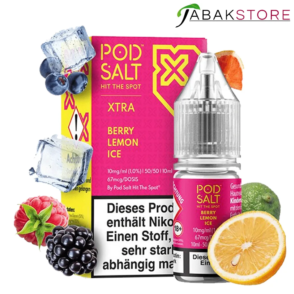 Pod Salt Xtra 莓果檸檬冰:10mg vs 20mg