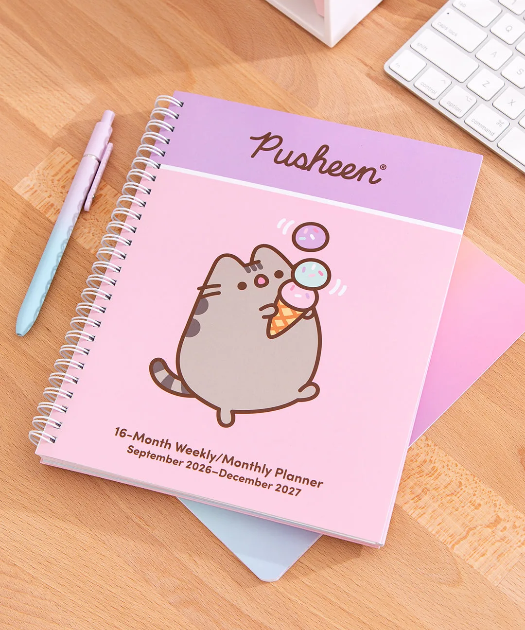 Como usar o planner Pusheen 2026-2027 de 16 meses