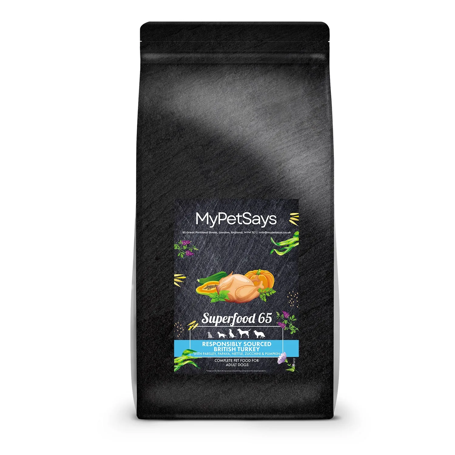 Superfood 65 Adult Dog Food - Responsibly Sourced British Turkey & Pork
