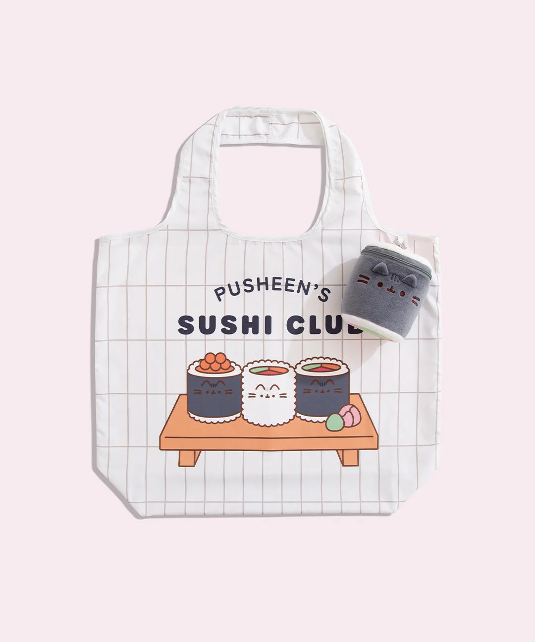 دمية سلسلة مفاتيح بحقيبة قابلة لإعادة الاستخدام Pusheen سوشي