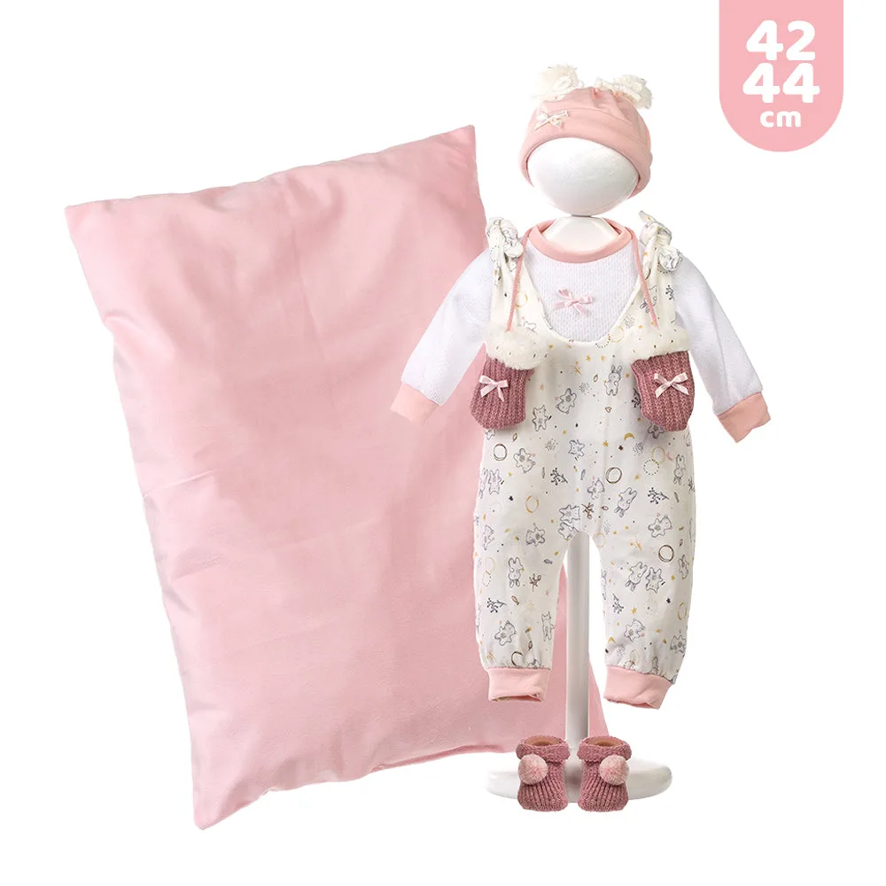 Set de vestido para muñeca Llorens recién nacida 43/44 cm: contenido