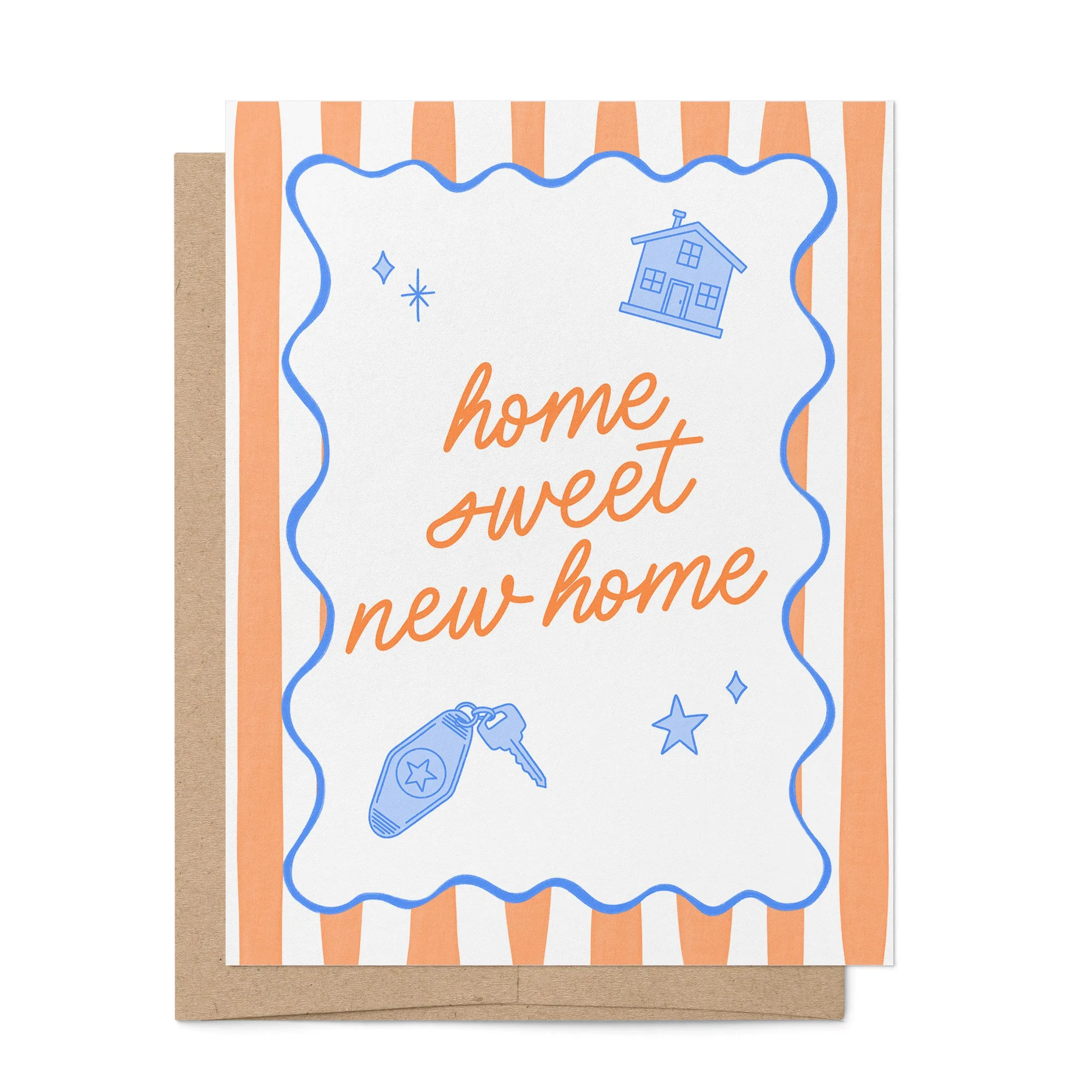 Home Sweet New Home Illustrated Housewarming Card