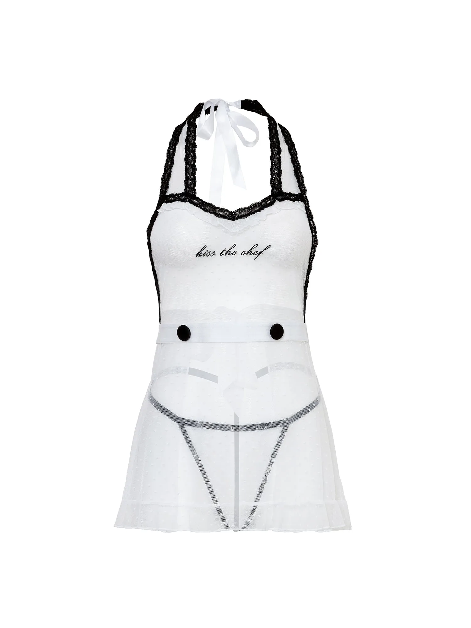 Koopgids voor het Kiss The Chef Schort Lingerie Kostuum Set