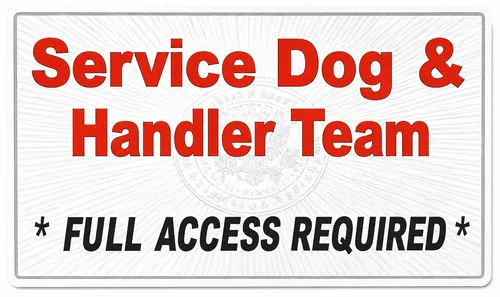 Service Dog & Therapy Dog Information Cards 25-Pack