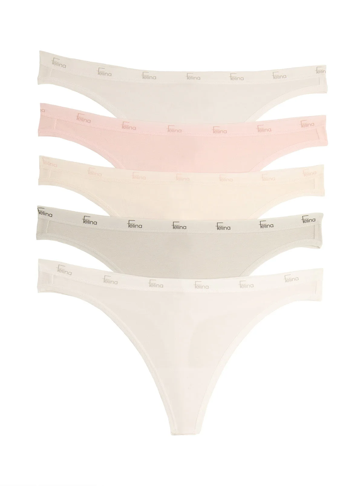 Signature Cotton Stretch Thong 5-Pack