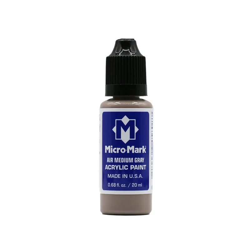 Pintura acrílica Micro-Mark Air Gris Medio, 20 ml