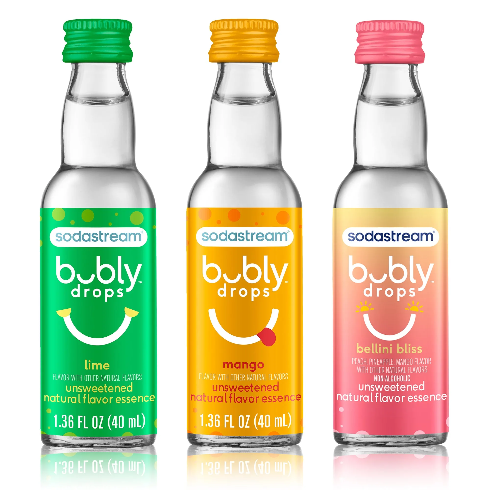 Sodastream® bubly™ دروبس تروبيكال متنوع 3 قطع - 1.36 أونصة سائلة
