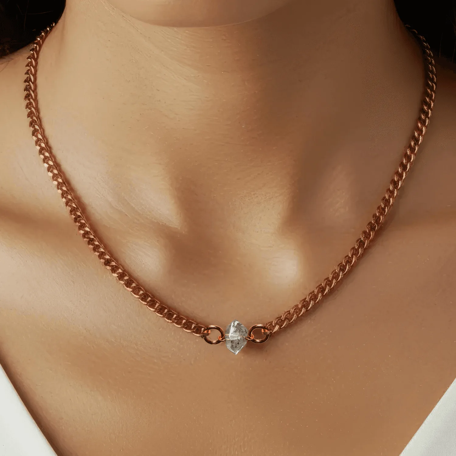 Naszyjnik Herkimer Diamond z miedzią: Korzyści i pielęgnacja