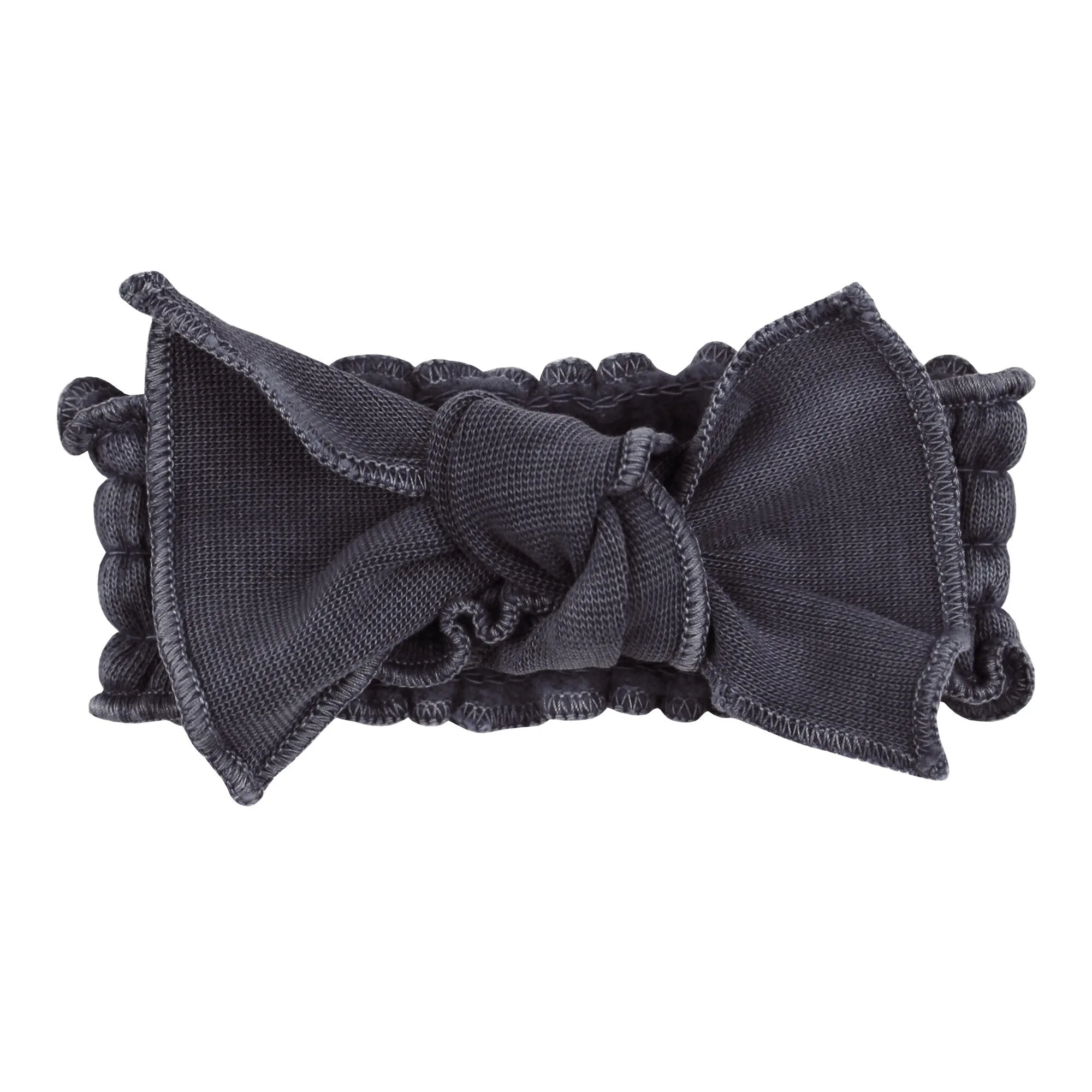Charbon | Bandeau bio douillet smocké
