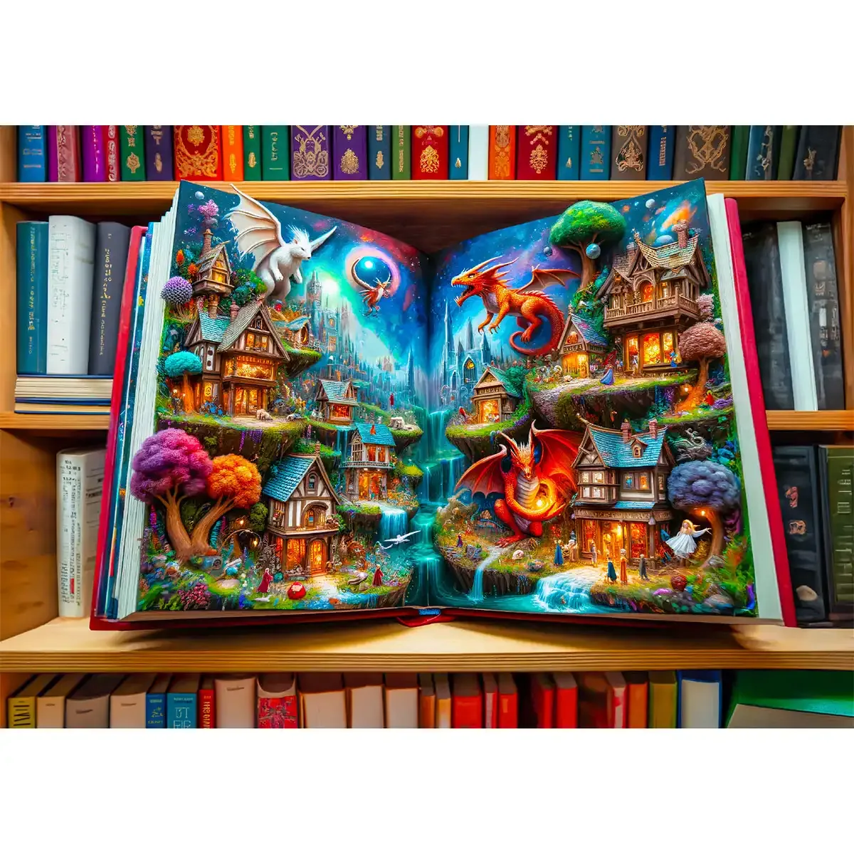 Wooden Puzzle 1000 Enchanted Tales