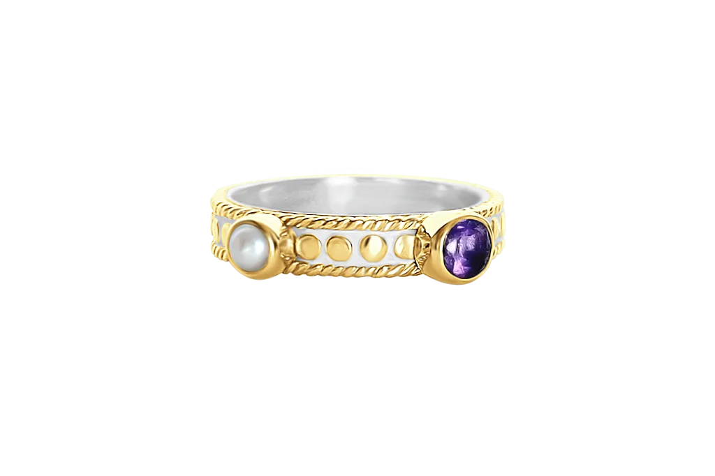 Gemini ring van geelgoud