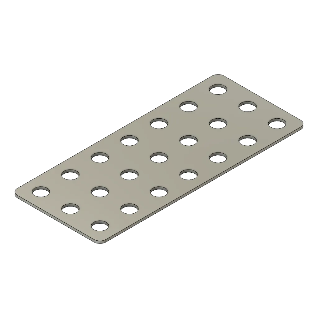 Plate 7x3-hole