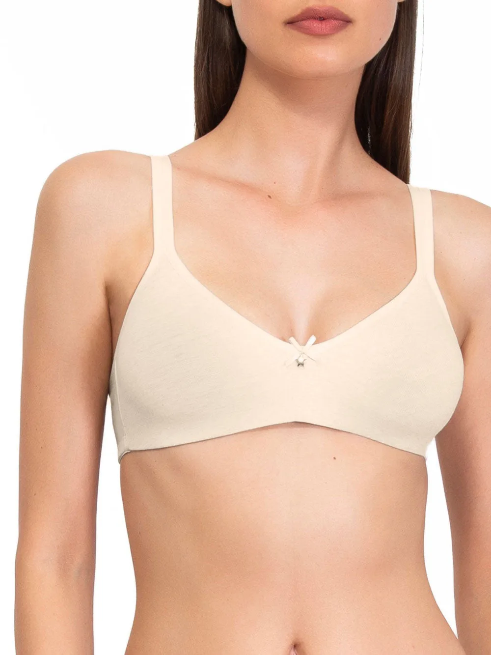 Reggiseno non imbottito senza ferretto - ECRU MELANGE - 1450
