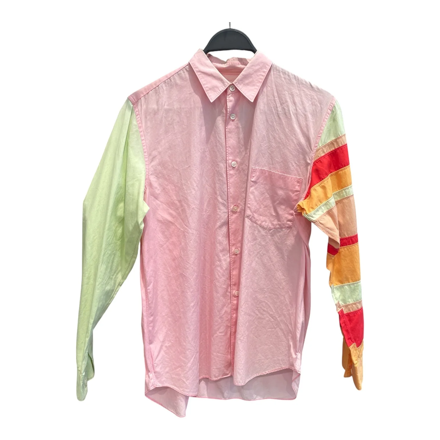 COMME des GARCONS/LS-Hemd/M/Baumwolle/Rosa/Patchwork-Farben