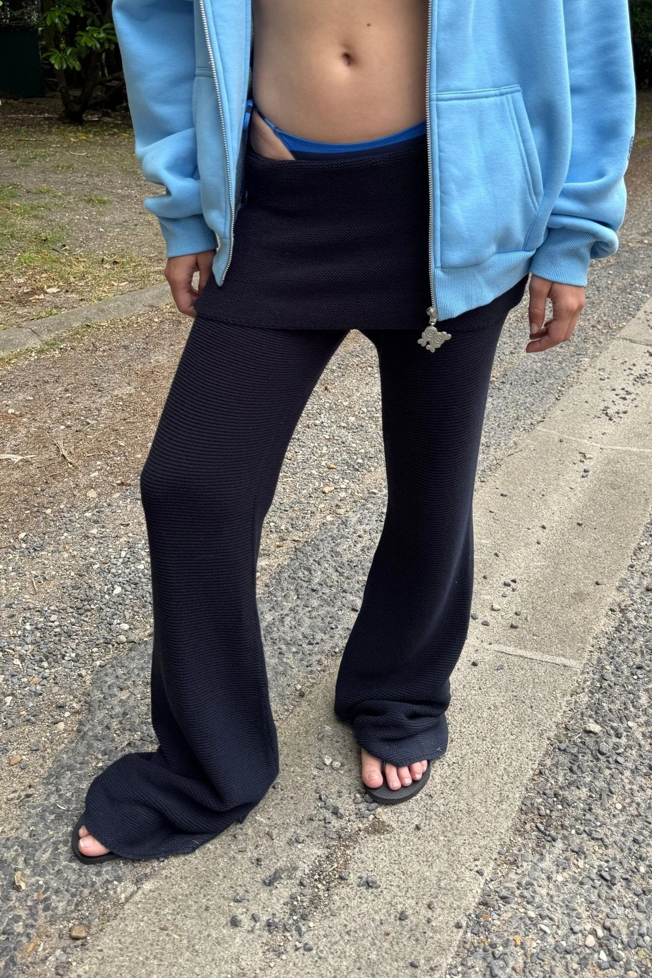 How to Style the Low Rise Fold Over Pant