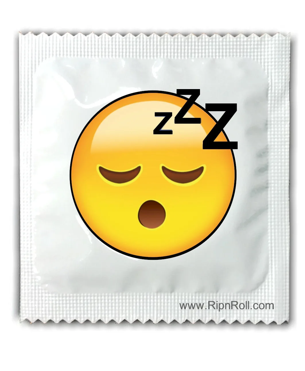 Preservativos con emoji cansado