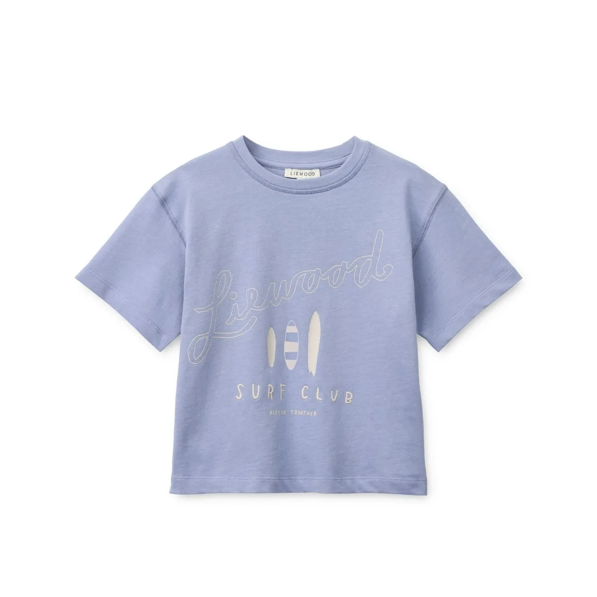 Camiseta de manga corta Tyler - Surf / Lavanda polvorienta