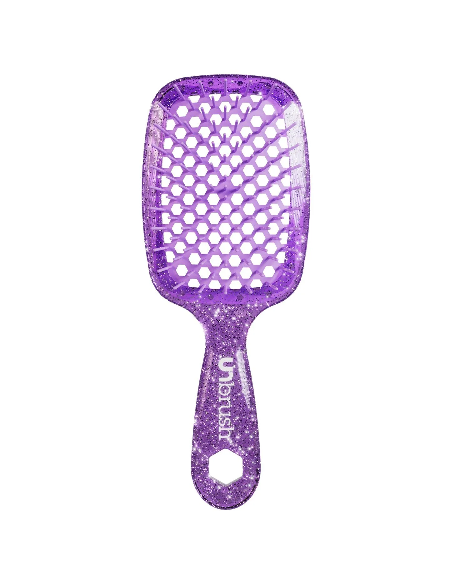 UNbrush Detangling Hair Brush Glitter - Amethyst