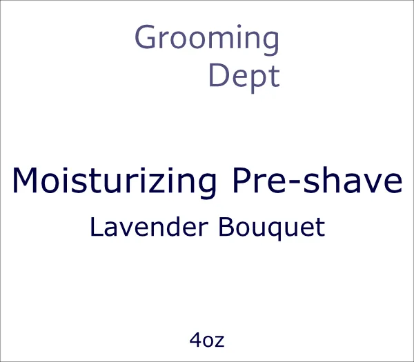 Grooming Dept. - Feuchtigkeitsspendende Pre-Shave - Lavendelstrauß