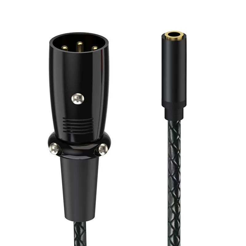 3.5mm Female to XLR Male Adapter Cable TRS to 3 Pin XLR Audio Cable for Mixer Recorder Camera