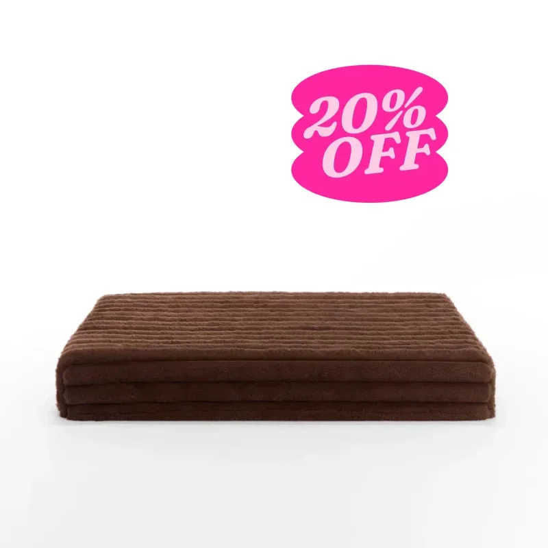 Puffer Crate Mat Cover - Truffle