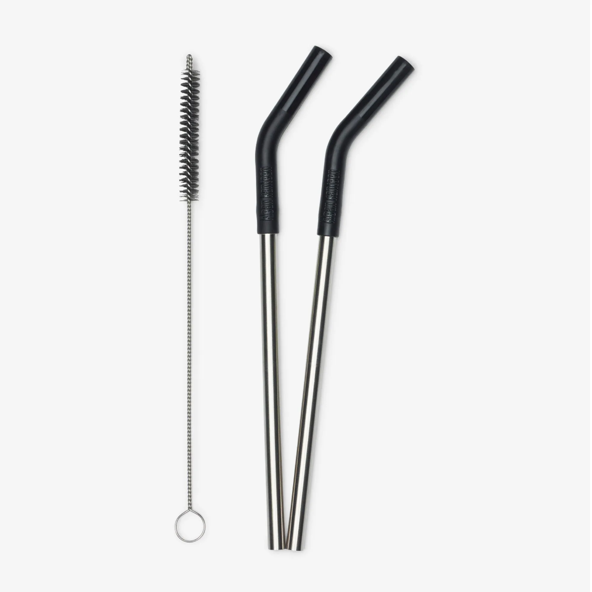 Straw 2-Pack with Brush - Black