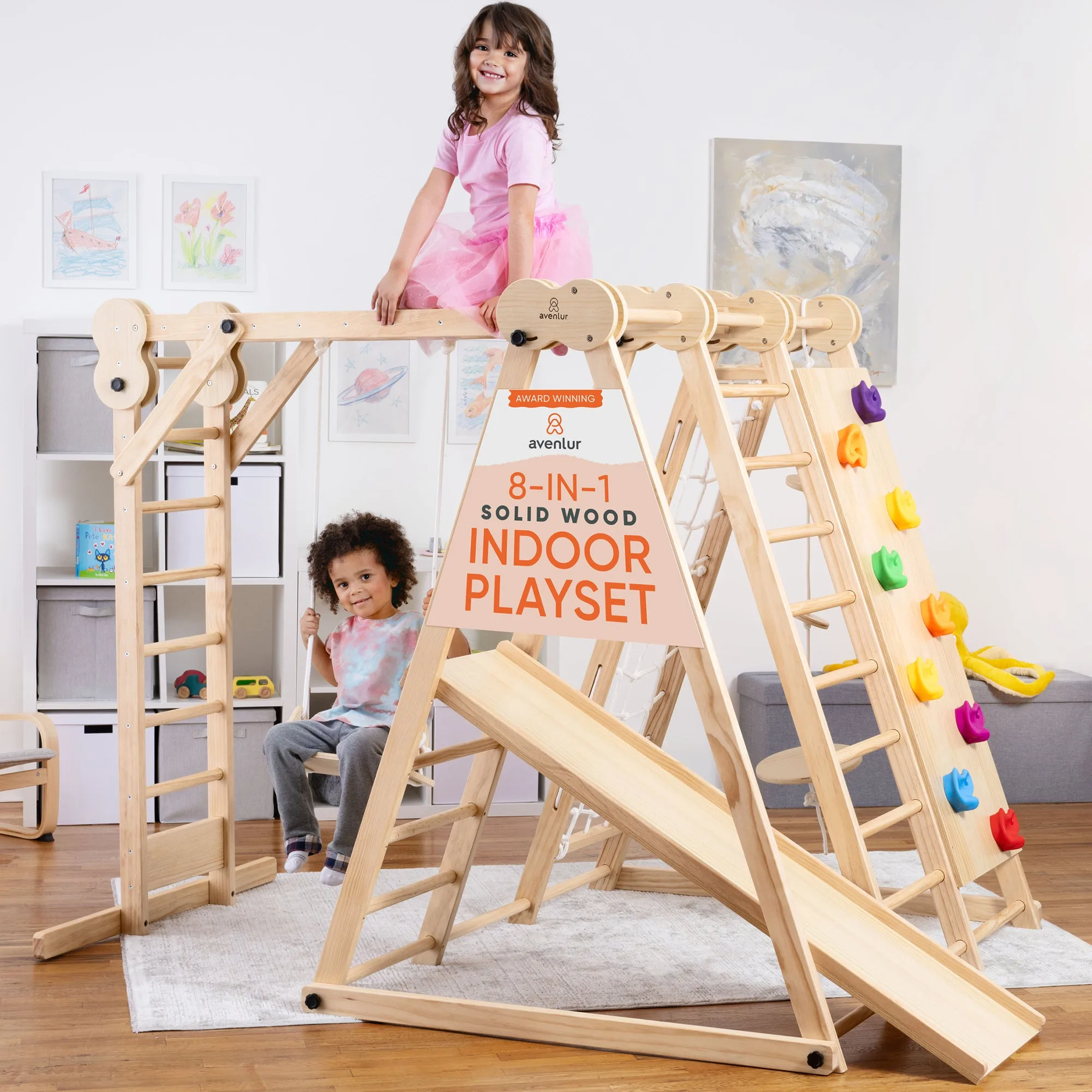 Chestnut | Outdoor & Indoor Foldable Jungle Gym