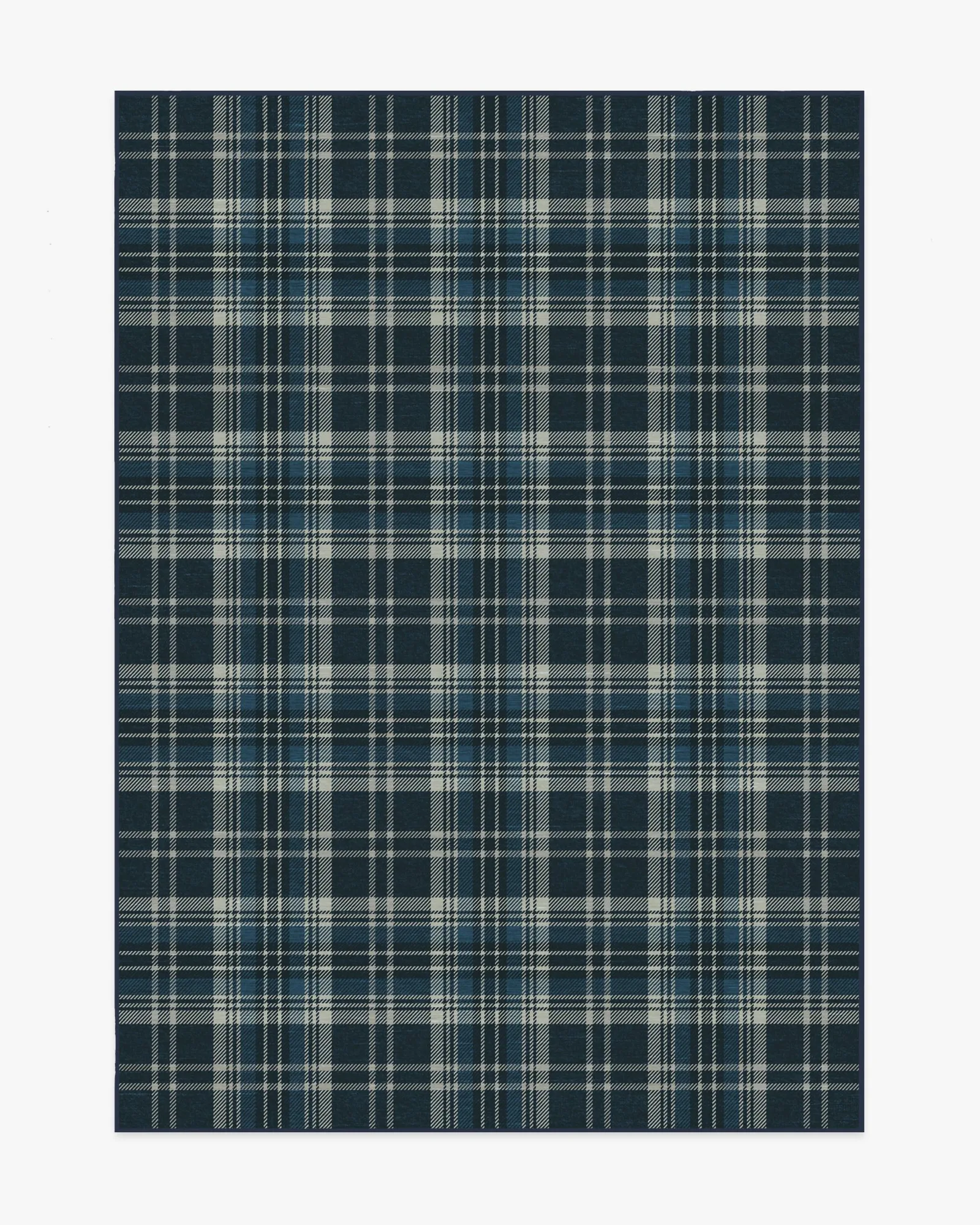Dress Stewart Tartan Navy Flatwoven Rug