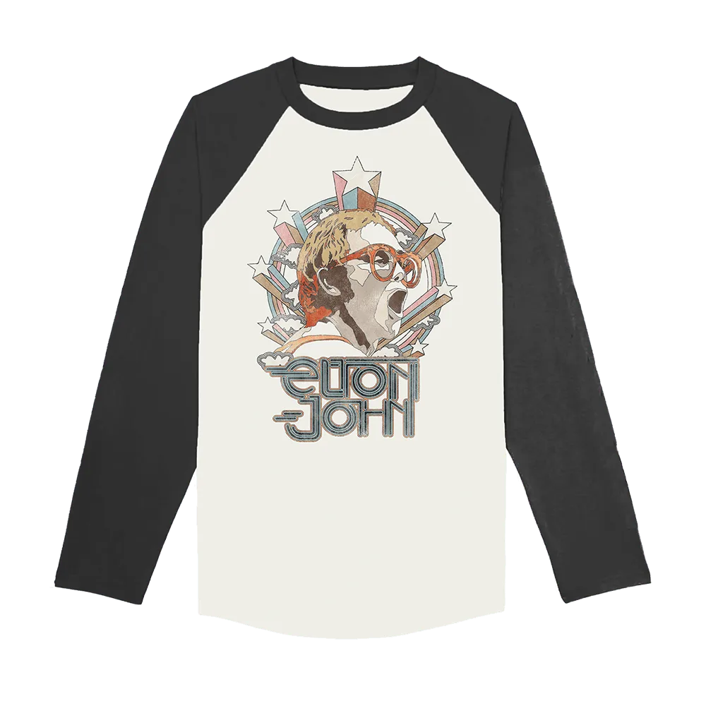 Shooting Star Rainbow Photo Raglan