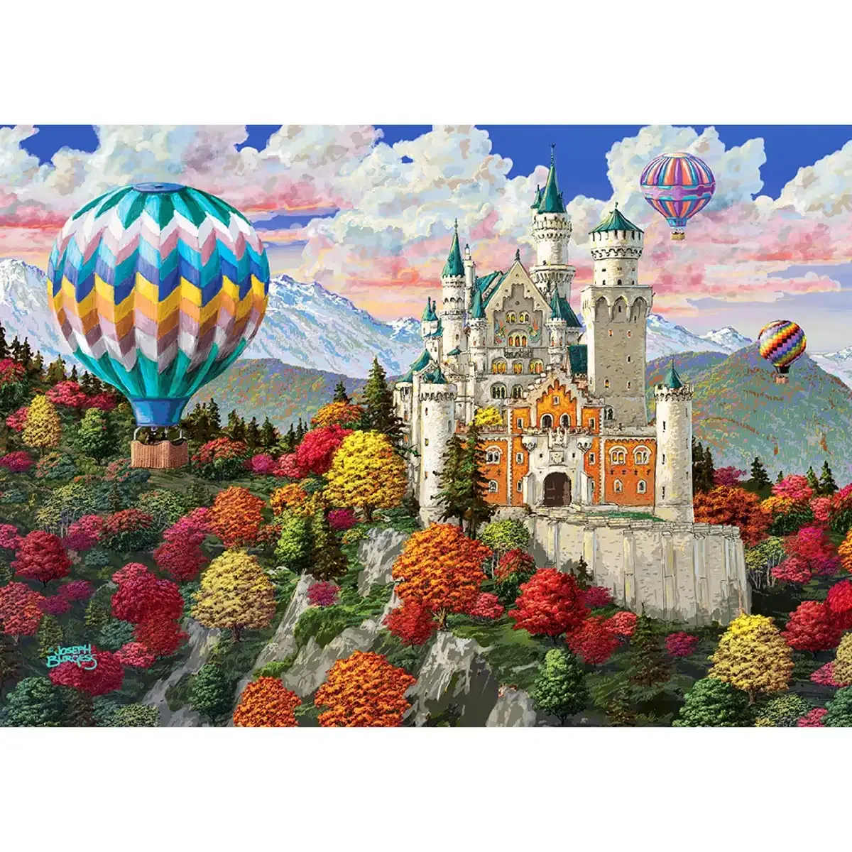 The Neuschwanstein Castle 1000 Wooden Puzzle