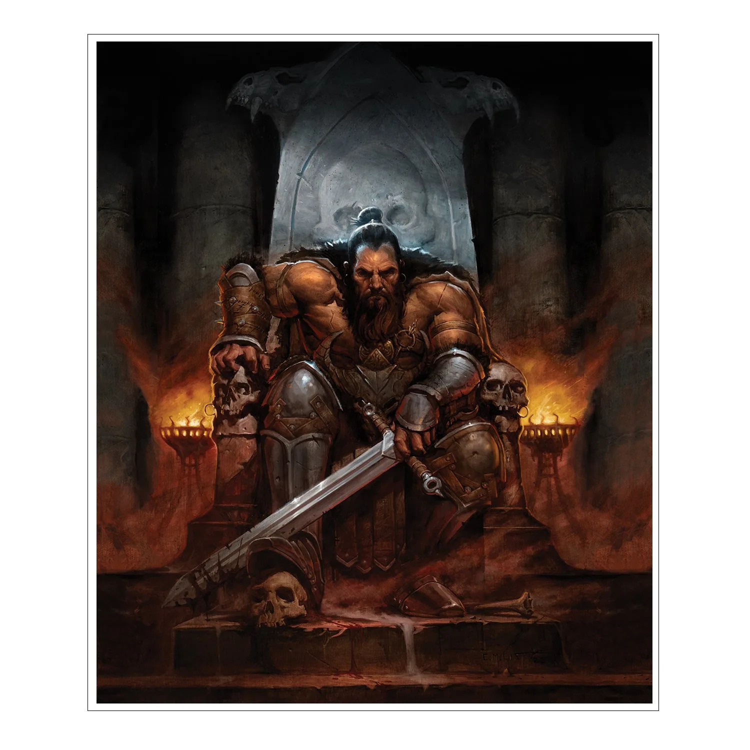Diablo IV Barbarian Bul-Kathos 16.5x23.25" Poster