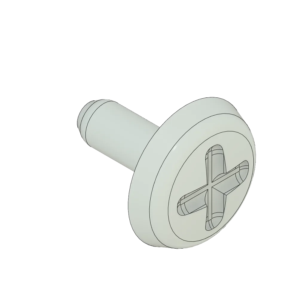 Driving pin, silver (plastic)