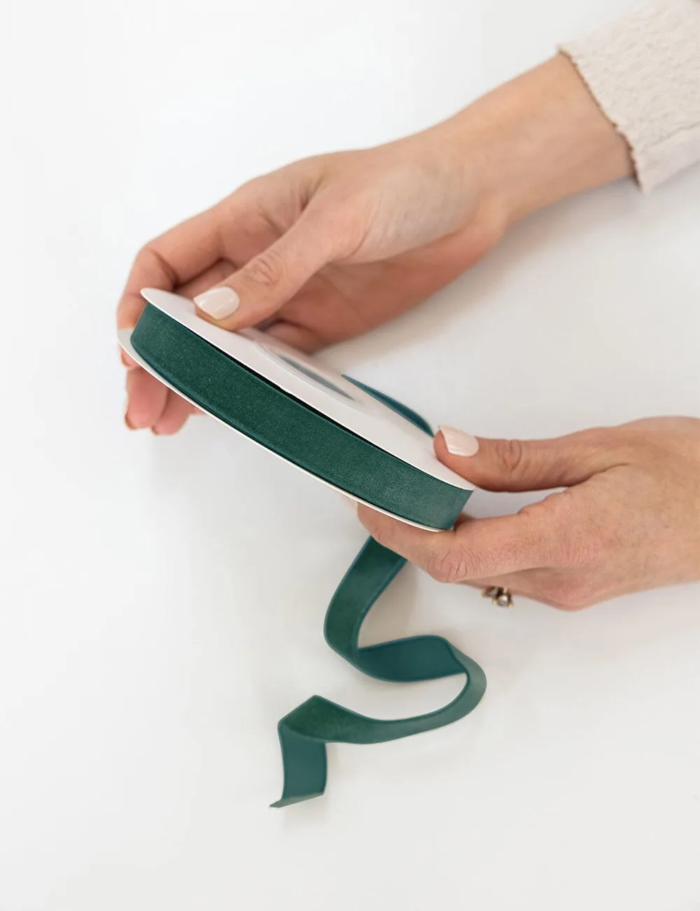 Spruce Velvet Ribbon 16mm 10 Meters
