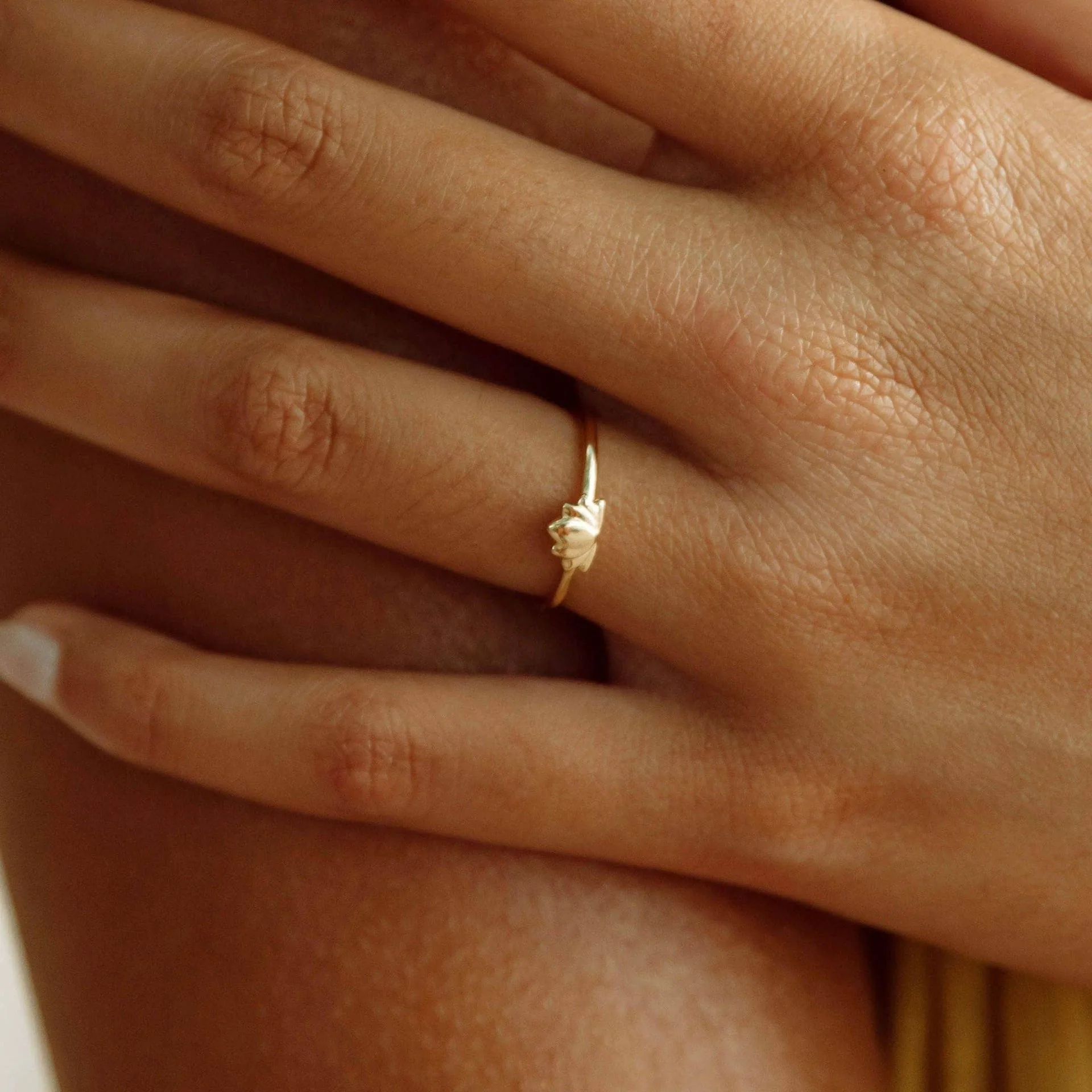LOTUS GOLD RING