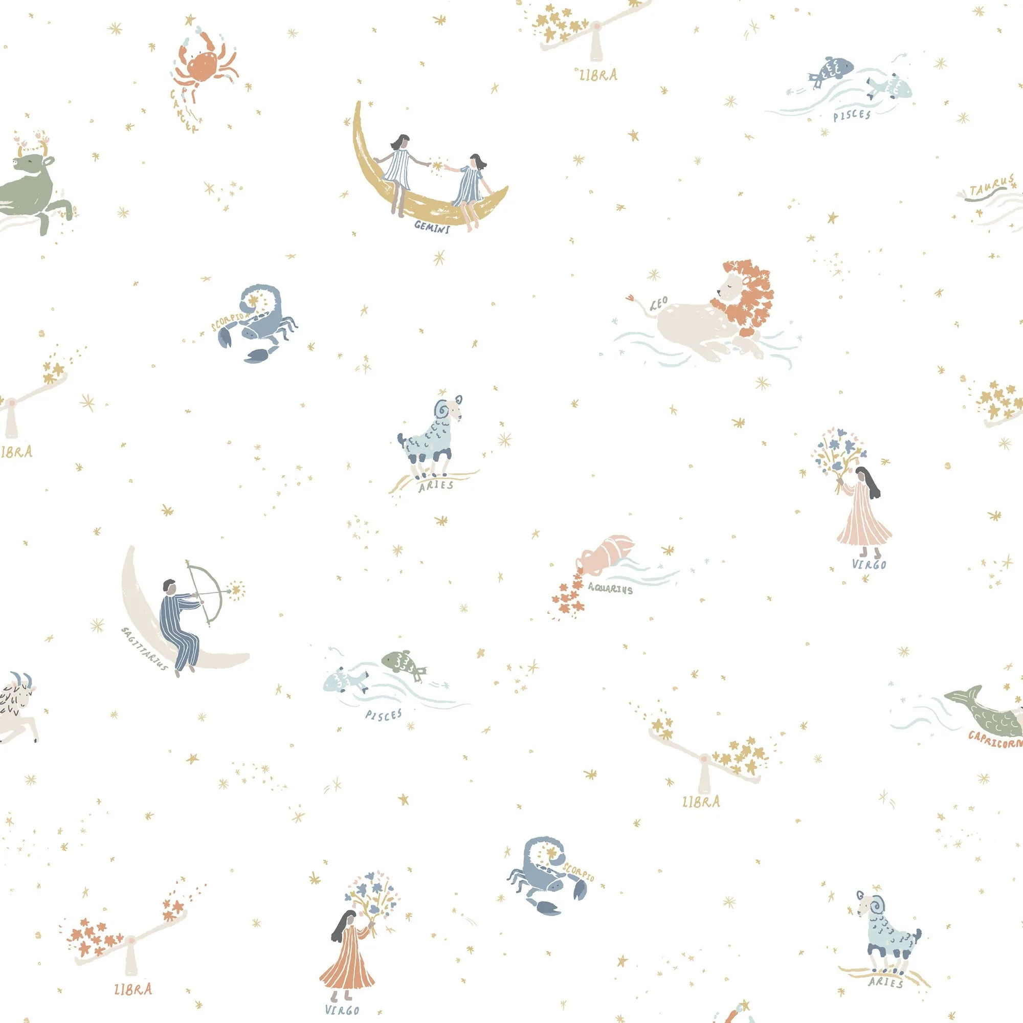 Carta da parati Chasing Paper X Pehr - Zodiaco