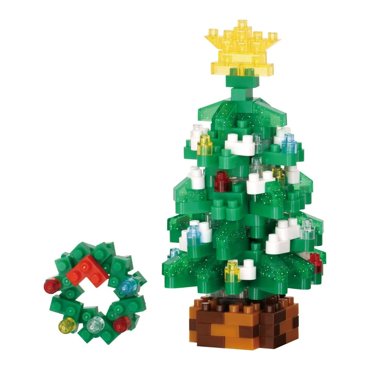 Sapin de Noël Nanoblock : un décor festif pour votre bureau