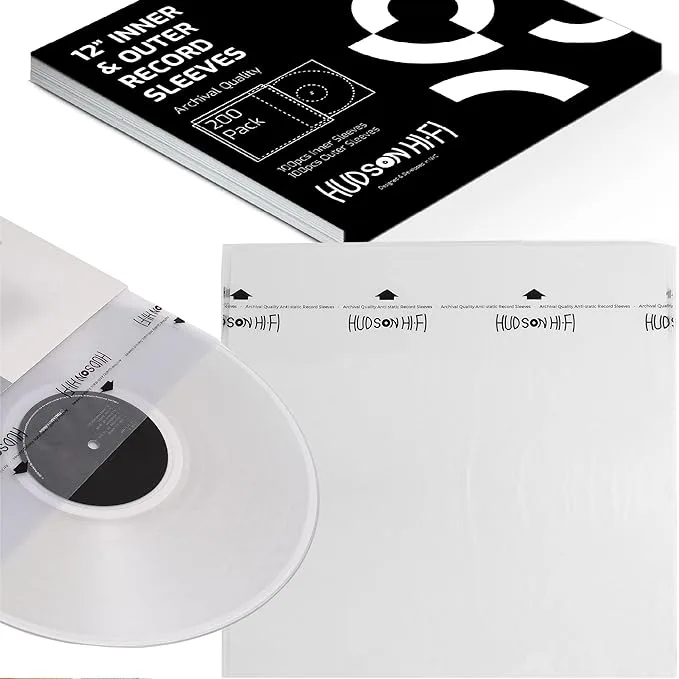 Fundas interiores para discos de vinilo Hudson Hi-Fi x100